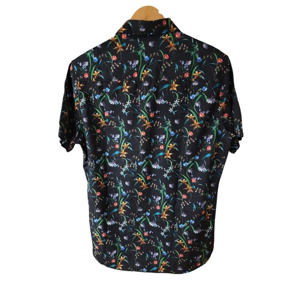 The Indian Garage Co. Mens Floral Short Sleeve Shirt Size M Polyester - Picture 2 of 5